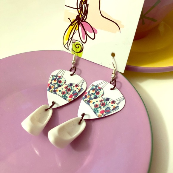 Creations By Ray Jewelry - Barbie Stilettos and Guitar Pick Earrings
